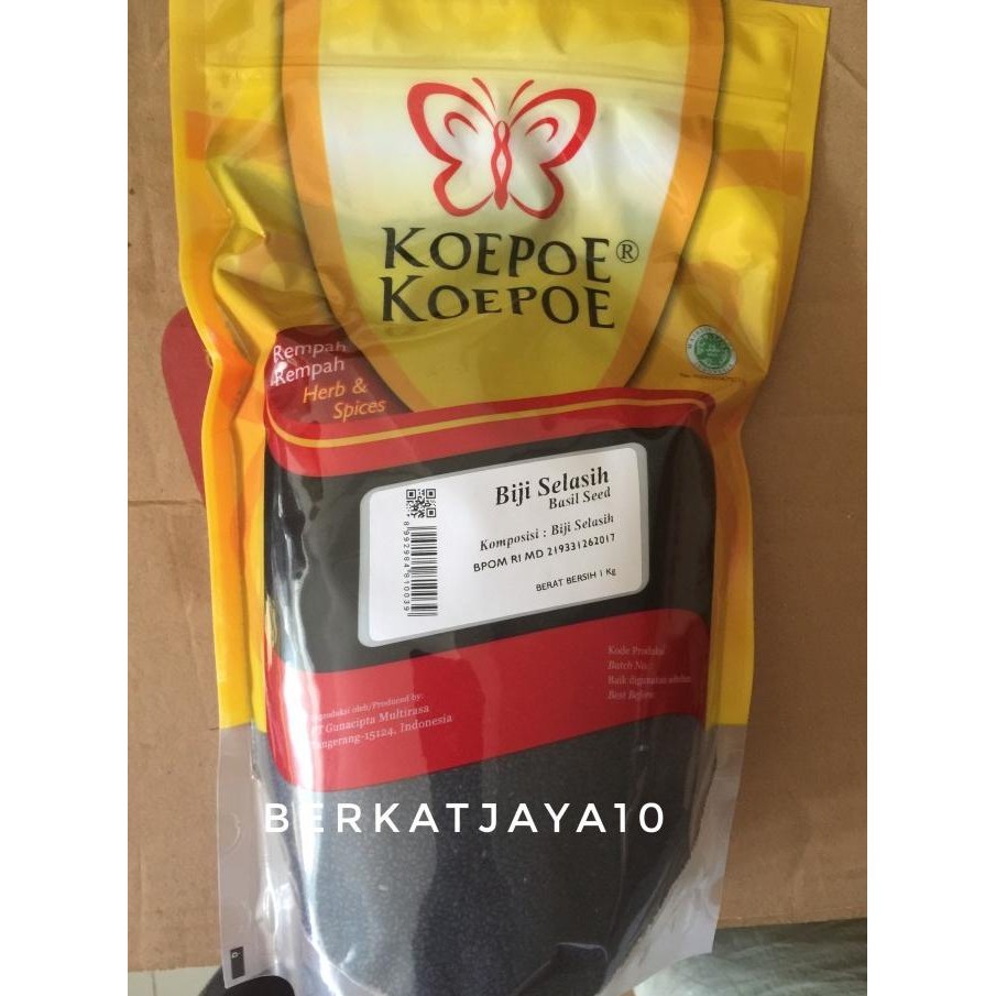 

Biji Selasih Koepoe Koepoe Basil Seeds 1 kg kupu kupu murah HE