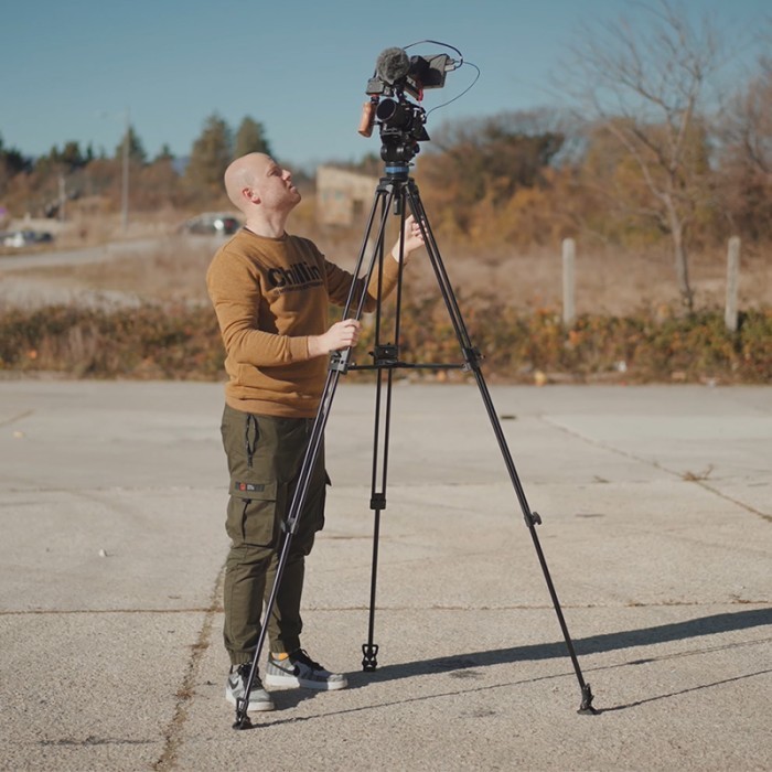 Sirui Sh25 Aluminum Video Tripod With Fluid Pan Head Sirui Sh 25 Resmi Termurah Terlaris Promo