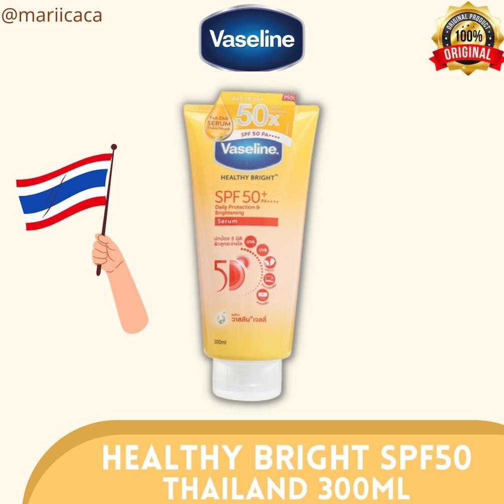 dvy- Vaseline Healthy Bright Suncreen SPF 50 PA ++++ Sunblock MURAH
