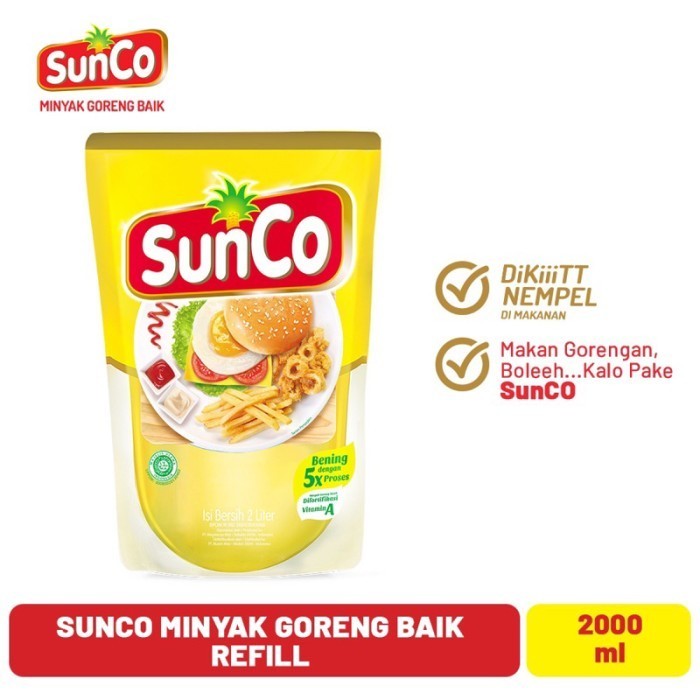 

minyak goreng sunco 2 liter kemasan refil