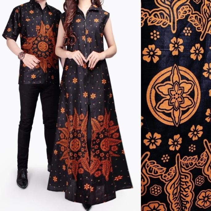Couple Gamis Rachel Maxi Dress Longdress Blazer Dan Kemeja Batik Pria Original