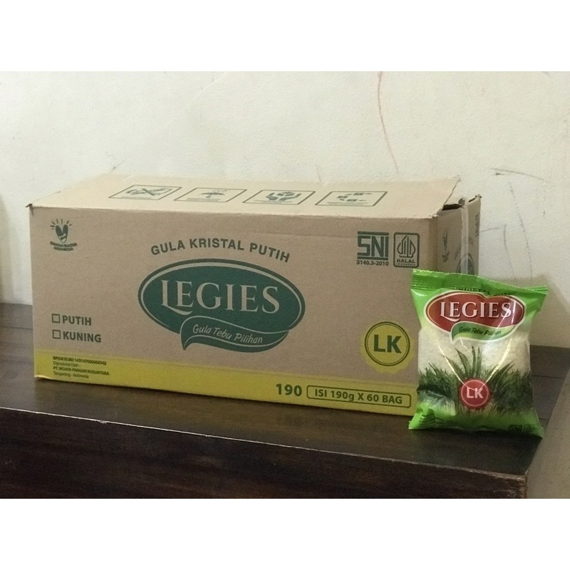 

Gula Legies S250 - 190gr Per paket 10 Piece