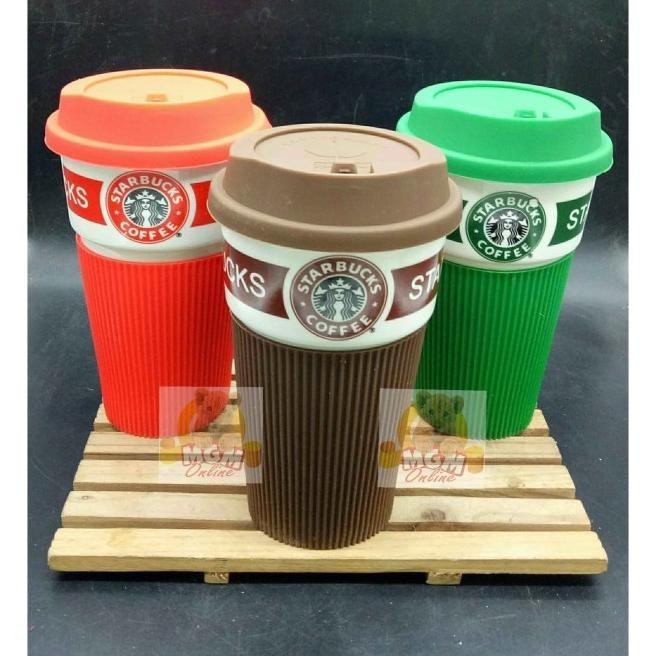 Gelas Starbucks / Mug Starbucks / Tumbler Starbucks Tutup Silicon rickostore