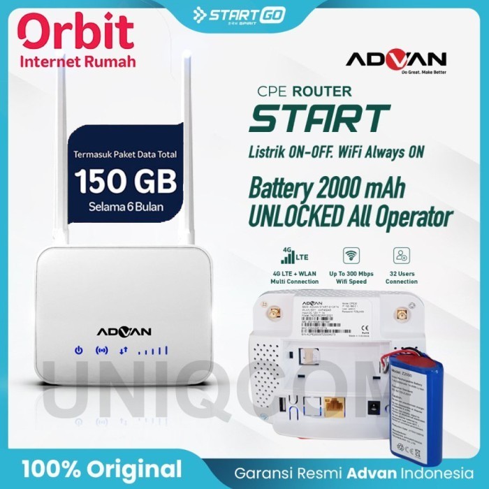 Orbit Start Xl Satu Advan Start Hybrid Cpe 4G Router Wifi All Operator