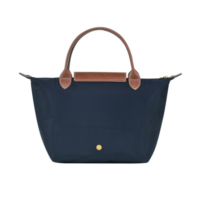 Longchamp Le Pliage Small Top Handle Bag Navy/Brown