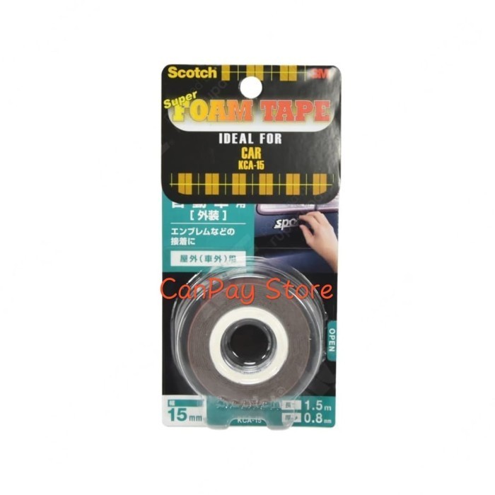 

SCOTCH DOUBLE SIDED FOAM TAPES UNTUK PERMUKAAN MOBIL DOUBLE TAPE 3M