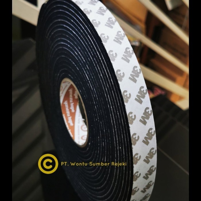 

SOFT TAPE / DOUBLE TAPE EVA FOAM 3M, HITAM, 24 MM X 5 METER TEBAL 5MM