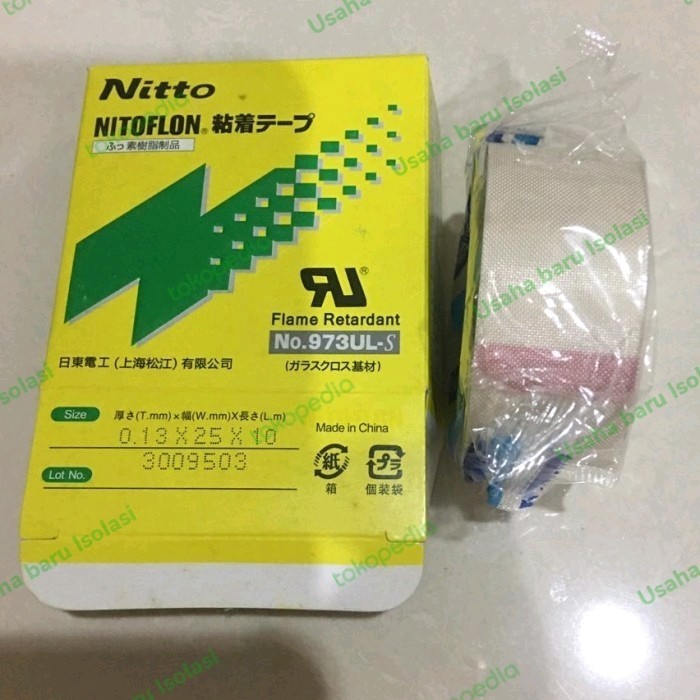 

NITOFLON 973UL -S NITTO ISOLASI TAHAN PANAS 25MMX10METER