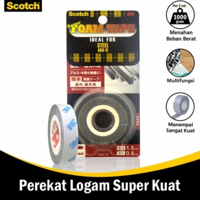 

3M SCOTCH KKD 12/DOUBLE TAPE 3M SUPER KUAT LENGKET