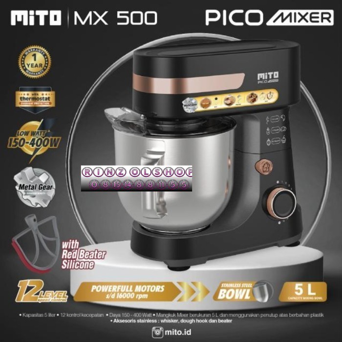 Pengaduk Adonan Mito Mx500 Pico Mixer 5 Liter