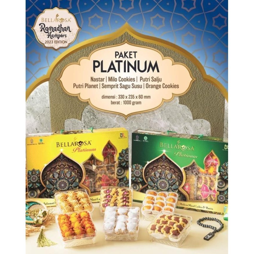 

Best Sales Paket 6 Toples Parsel Kue Lebaran / Kue Kering Bellaros Paket Platinum Original