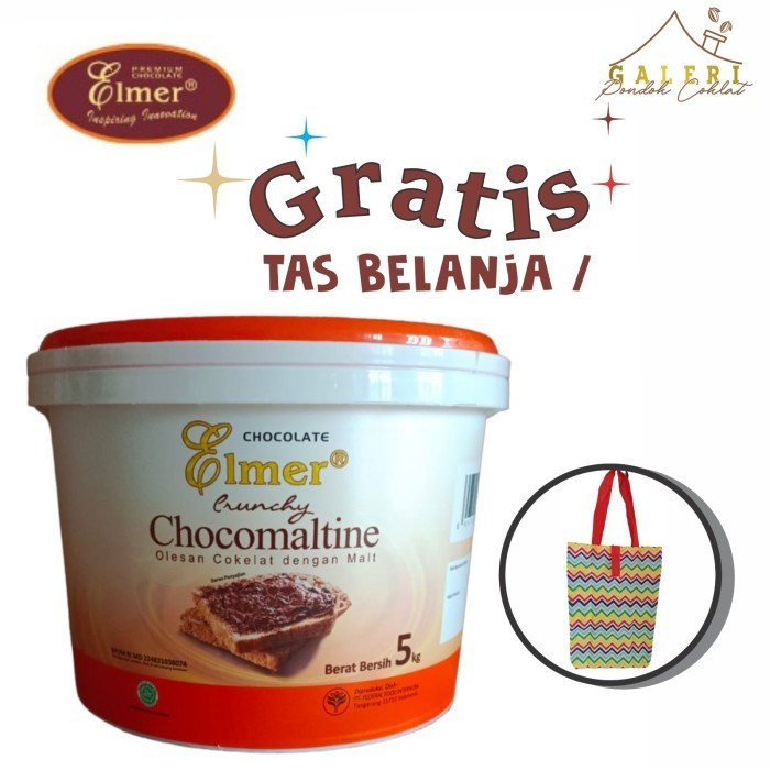 

ELMER CHOCOMALTINE 5KG kemasan pabrik PAIL