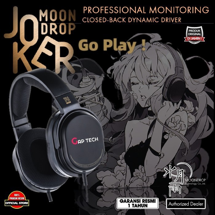Moondrop Joker Monitoring Closed-Back Dynamic Driver Headphone
