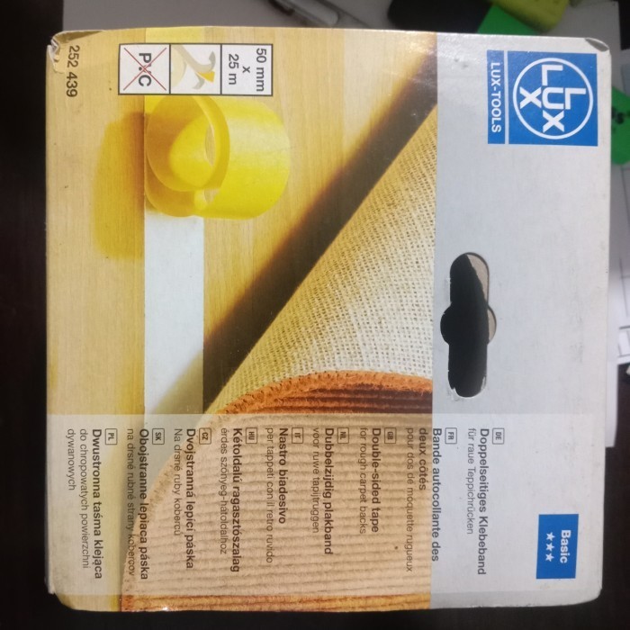 

DISKON Double tape / dobel tip / double tape serat fiber 5cmx25m merk Lux