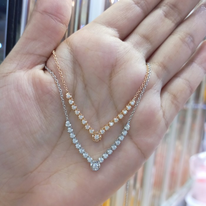 Kalung Berlian Solitaire / Koye Berlian Knk603546 - Kimberly Jewellery