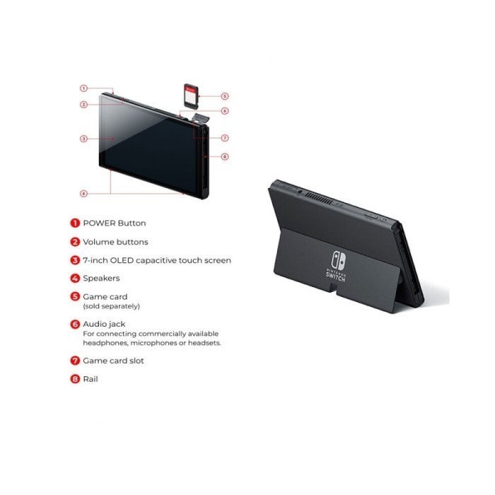 Nintendo Switch Oled Console White Putih Bundle Game Switch Sports