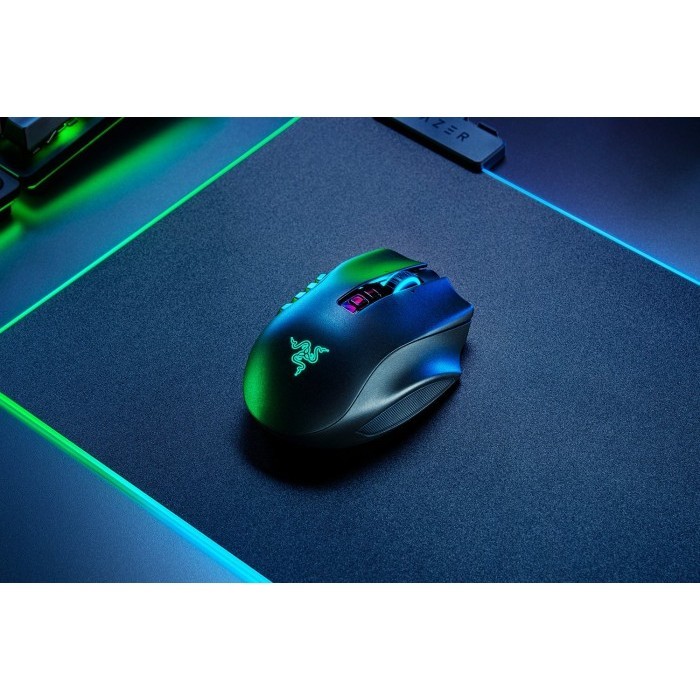 Razer Naga Pro - Mouse Gaming Optik Hitam dengan 20 Tombol Optical