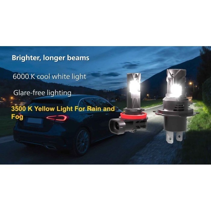 Led Mobil H11 H16 Foglamp Philips Ultinon Access Putih & Kuning 3500K