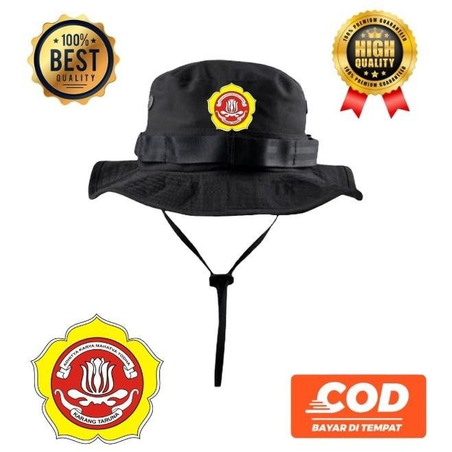 Topi Rimba Gunung Custom Nama Karang Taruna Masyarakat Polos Indonesia Cod Dan Best Seller