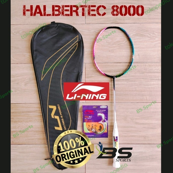 RAKET BADMINTON LINING HALBERTEC 8000 ORIGINAL