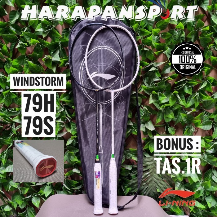 RAKET BADMINTON LINING WINDSTORM 79 79S 79H WS79 ORIGINAL