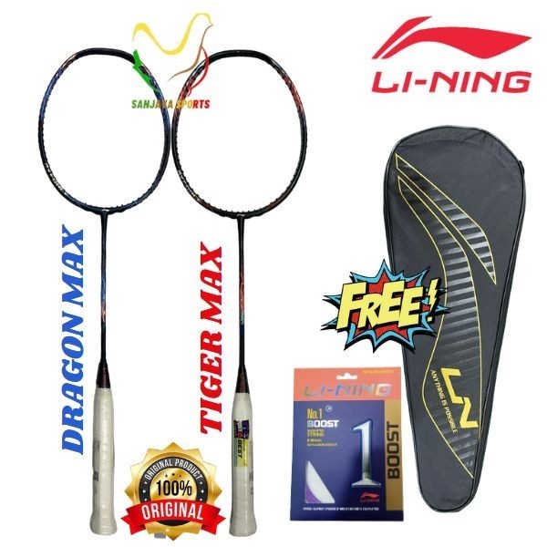 RAKET BADMINTON LINING AXFORCE 90 DRAGON MAX/TIGER MAX ORIGINAL
