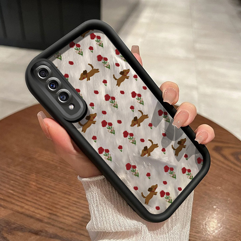 Casing Hp Samsung Galaxy A50 A50s A30s Case hp ponsel pola anjing Casing bunga rusak paket penuh Kes