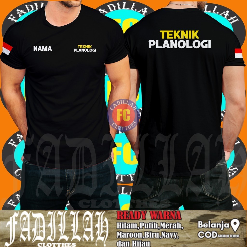 Baju Kaos Teknik Planologi Gratis Nama Kamu DB Kaos Distro