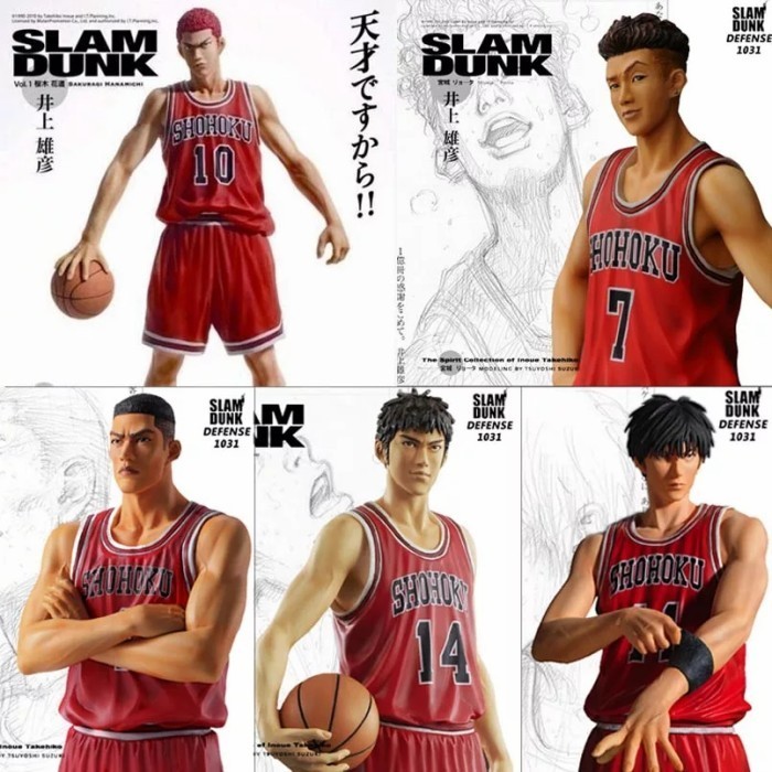 Figure Slamdunk Sakuragi Rukawa Akagi Mitsui Miyagi