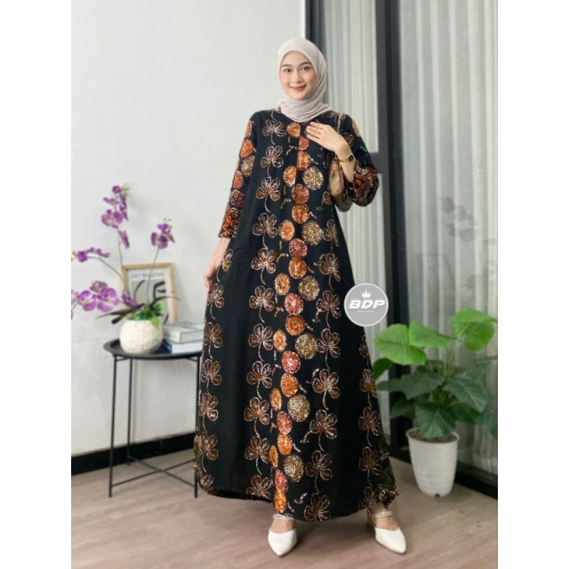 RATU DASTER - Daster Wanita Kekinian - Daster Rayon Busui Resleting Depan- Daster Panjang-Baju Tidur