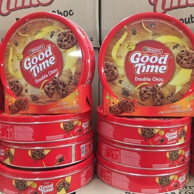 

goodtime double choc 277 gr | goodtime cookies | biskuit kaleng murah TP
