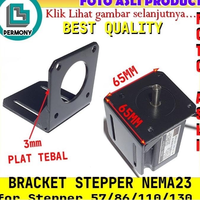 Bracket Nema23 Stepper Motor Holder Dudukan 57 BYG