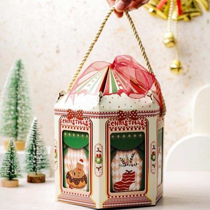 

kotak cookies natal xmas kotak hampers natal kemasan natal dus natal