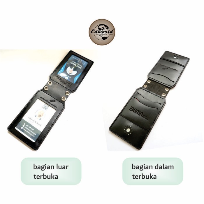 

BARANG TERLARIS ID CARD HOLDER LIPAT 2 SISI MIKA