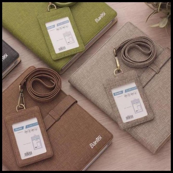 

BARANG TERLARIS bantex lanyard name tag id card kulit