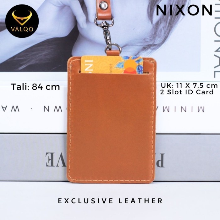 

BARANG TERLARIS [VALQO] Nametag kulit sapi NIXON IDCard Holder Name Tag Keplek