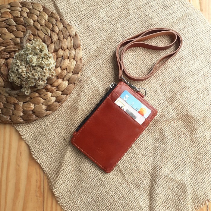 

BARANG TERLARIS TERBARU nametag kulit sapi olivia series warna havana free laser nama