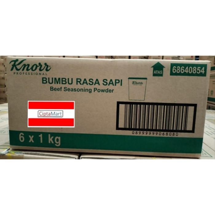 

Knorr Beef Seasoning Powder Bumbu Rasa Sapi 6 x 1kg ( 1 dus )