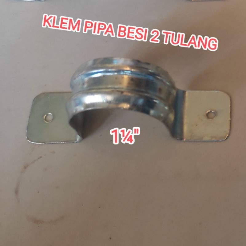 KLEM PIPA BESI 11/4 INCH | KLEM PIPA BESI PLAT | KLEM PIPA PARALON 11/4  INCH | KLEMPIPA BESI 2 TULA