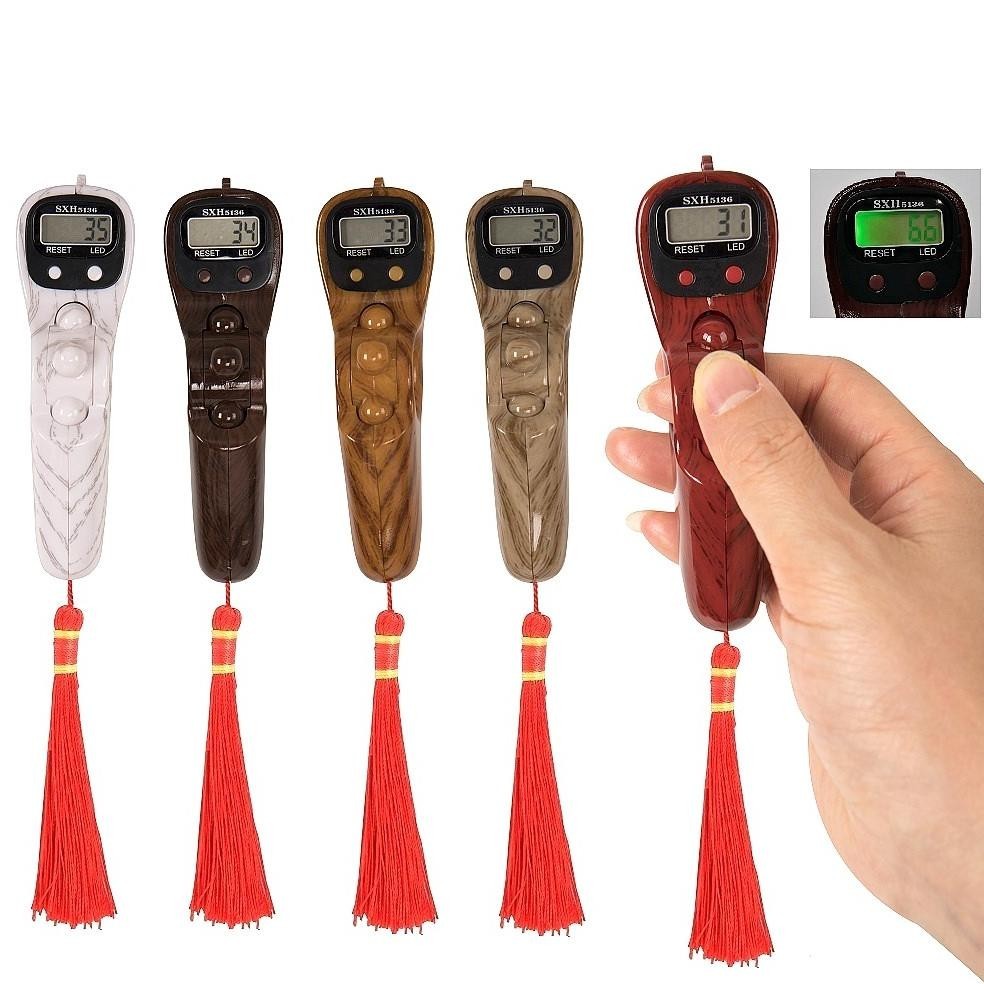 Tasbih Sxh Digital Kayu Led / Tasbih Zikir Kayu Led Modul- 2058 S