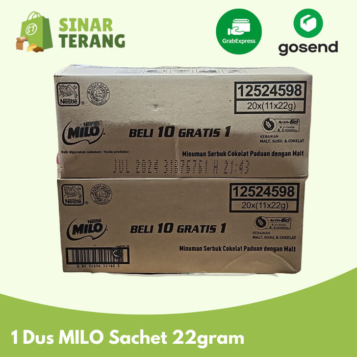 

Susu Nestle Milo Activ Go (11 Sachet X 18 Gr )