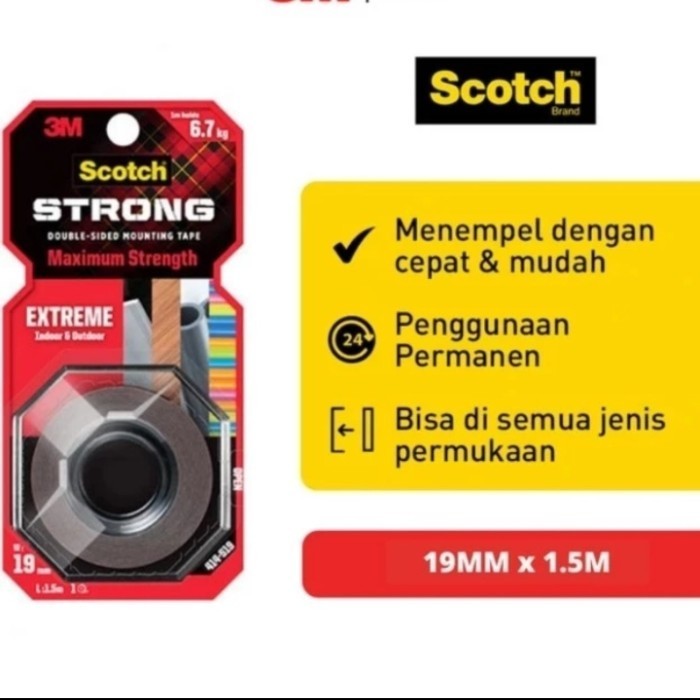 

HRG DISKON Original 3M - Double Tape 3M - Lem 3M - Double Tip Super Kuat Lengket