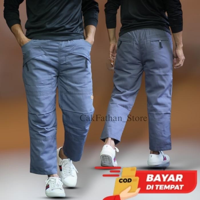 Celana Sirwal Muslim Outdoor Pria Bahan Katun Adem Dan Nyaman