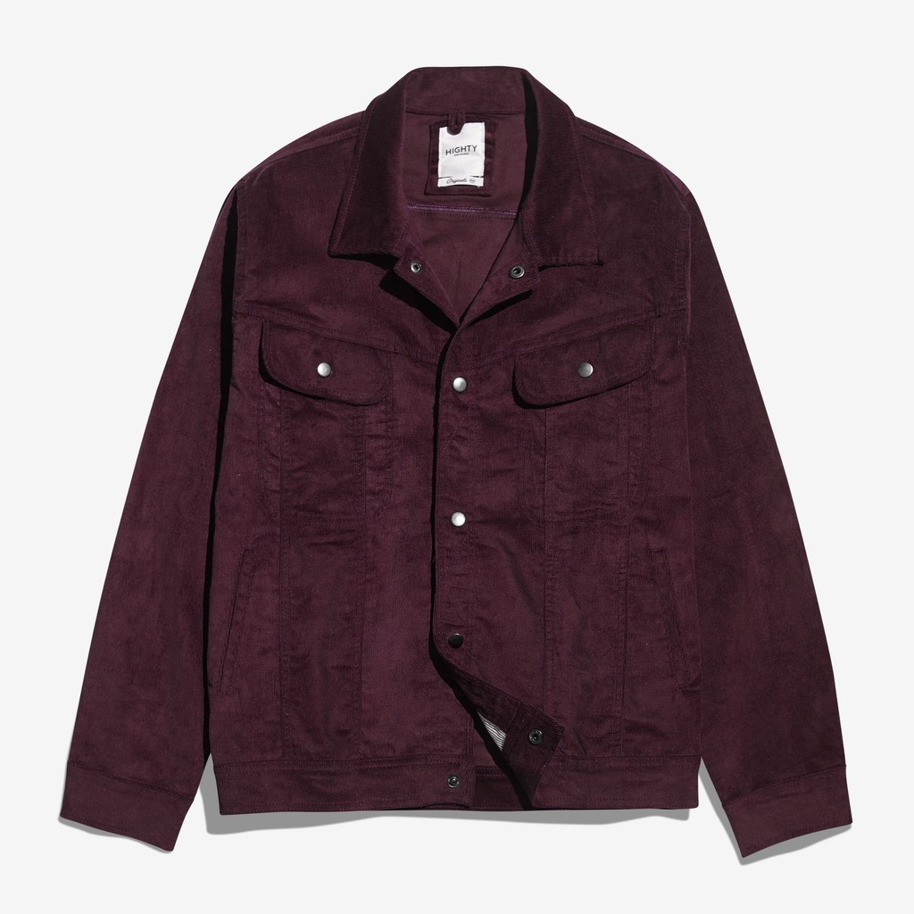Highty Plum Corduroy Trucker Jacket (Limited Edition) | Jaket Pria