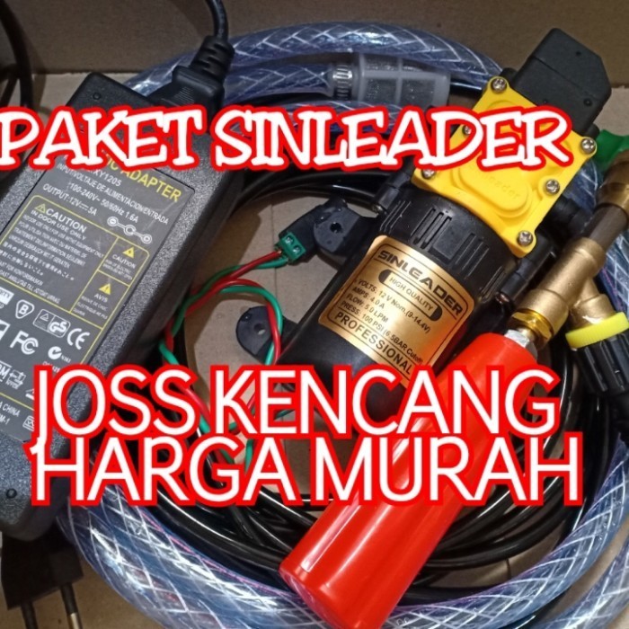 POMPA CUCI MOTOR SINLEADER LENGKAP SIAP PAKAI
