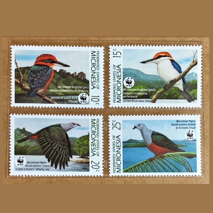 

Terlaris Prangko WWF MICRONESIA 1990 BURUNG dari MICRONESIA. 4V SERIES. MNH. SALE