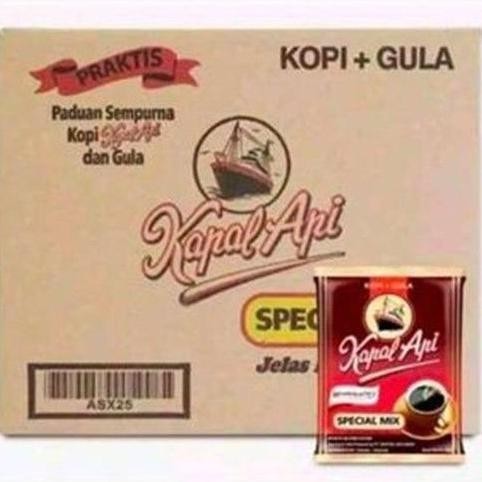 

Kopi Kapal Api Special Mix 1 Dus isi 12 Renceng MRS03