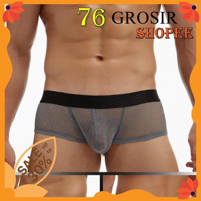 BOXER PRIA TRANSPARENT CELANA DALAM BOXER THONG PRIA GRATIS ONGKIR
