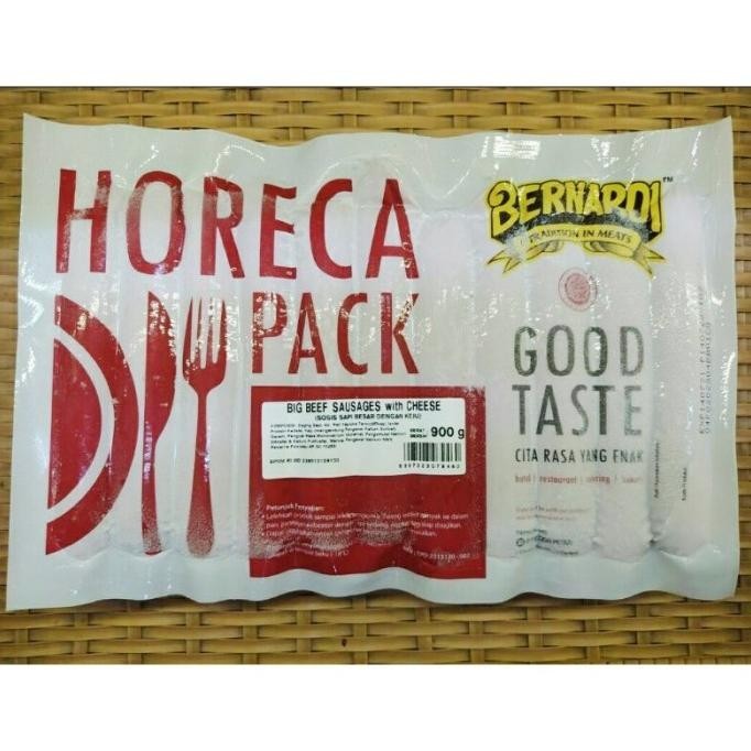 

Bernardi Horeca Beef Sausage With Cheese 900Gr| Sosis Sapi Keju Jumbo Faatinasarah
