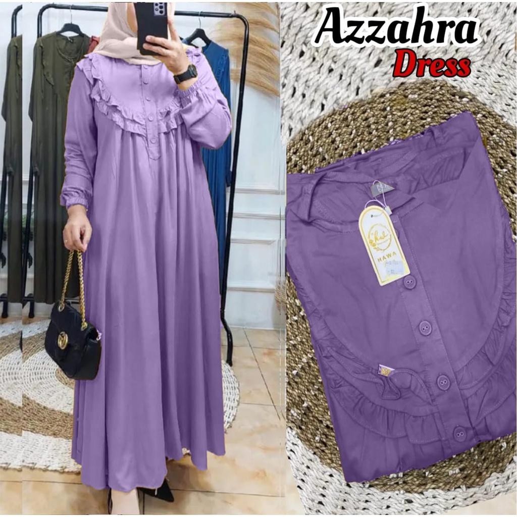 Gamis Crinkle Terbaru 2024 - Gamis Crinkle Viral Tiktok - Gamis Variasi Ruffle Dada Best Seller